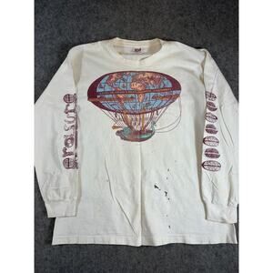 Vintage 90s Erasure Phantasmagorical Concert Tour Shirt Men White Long Sleeve XL